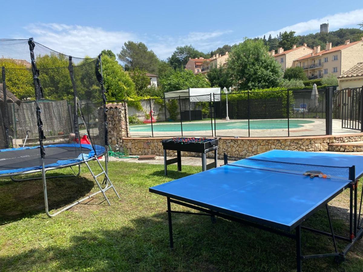 3 Pieces Climatise En Rez De Jardin Avec Piscine Lägenhet Villeneuve-Loubet Exteriör bild