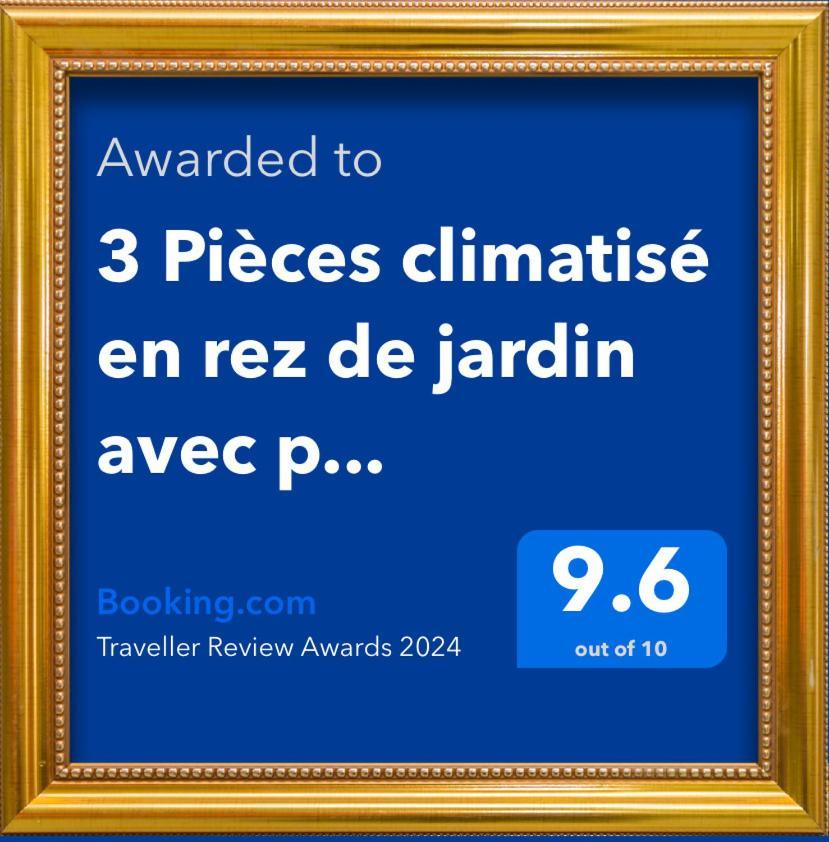 3 Pieces Climatise En Rez De Jardin Avec Piscine Lägenhet Villeneuve-Loubet Exteriör bild